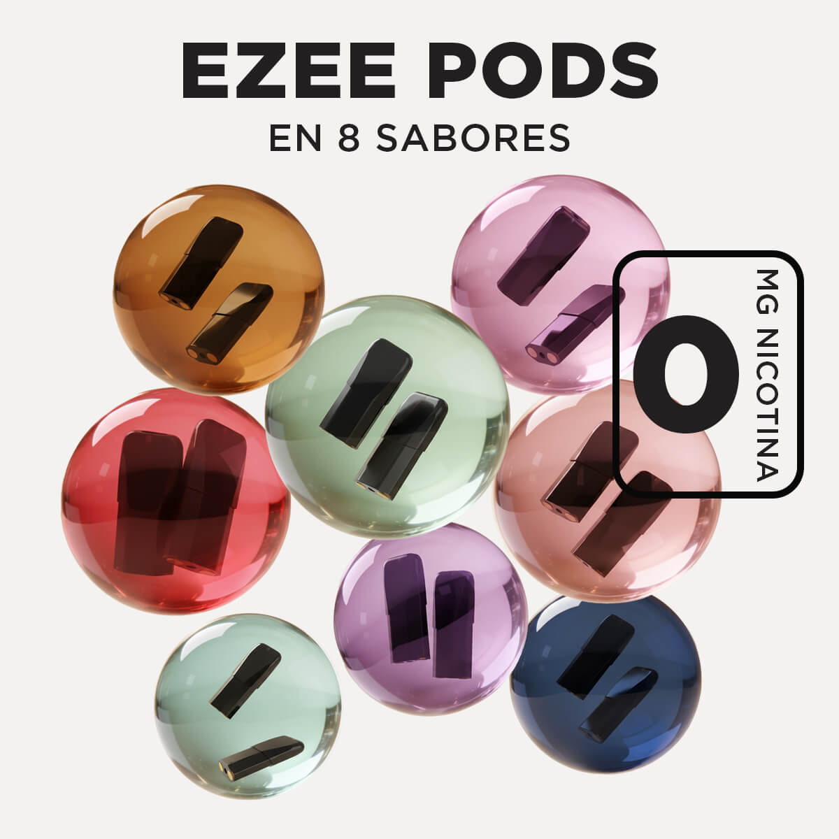 Ezee Next Pods Desechables Paquete de degustación Sin Nicotina (Pack de 2x8)