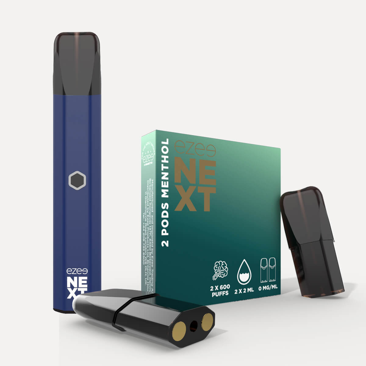 Ezee Next Pod Kit de inicio Azul - Mentol Sin Nicotina