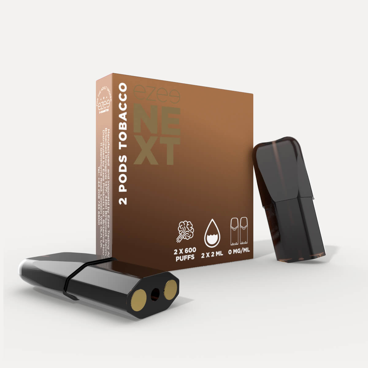 Ezee Next Pod Kit de inicio Plata - Tabaco Sin Nicotina