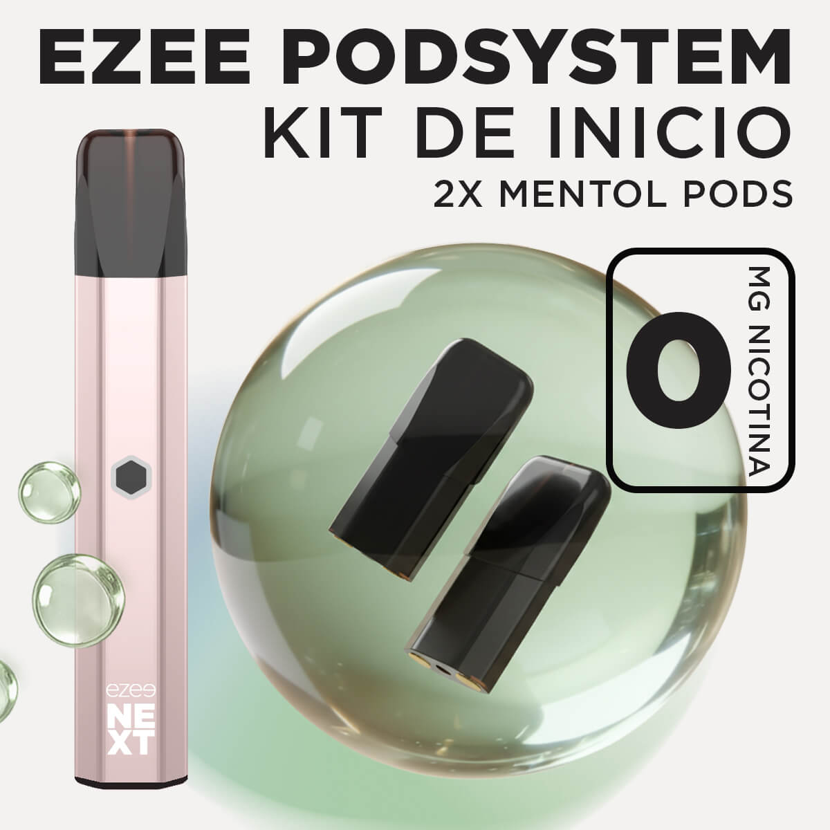 Ezee Next Pod Kit de inicio Beige - Mentol Sin Nicotina
