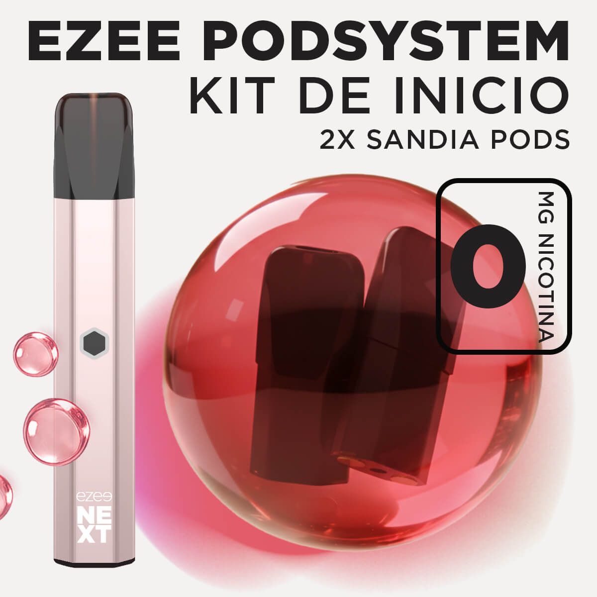 Ezee Next Pod Kit de inicio Beige - Sandía Ice Sin Nicotina