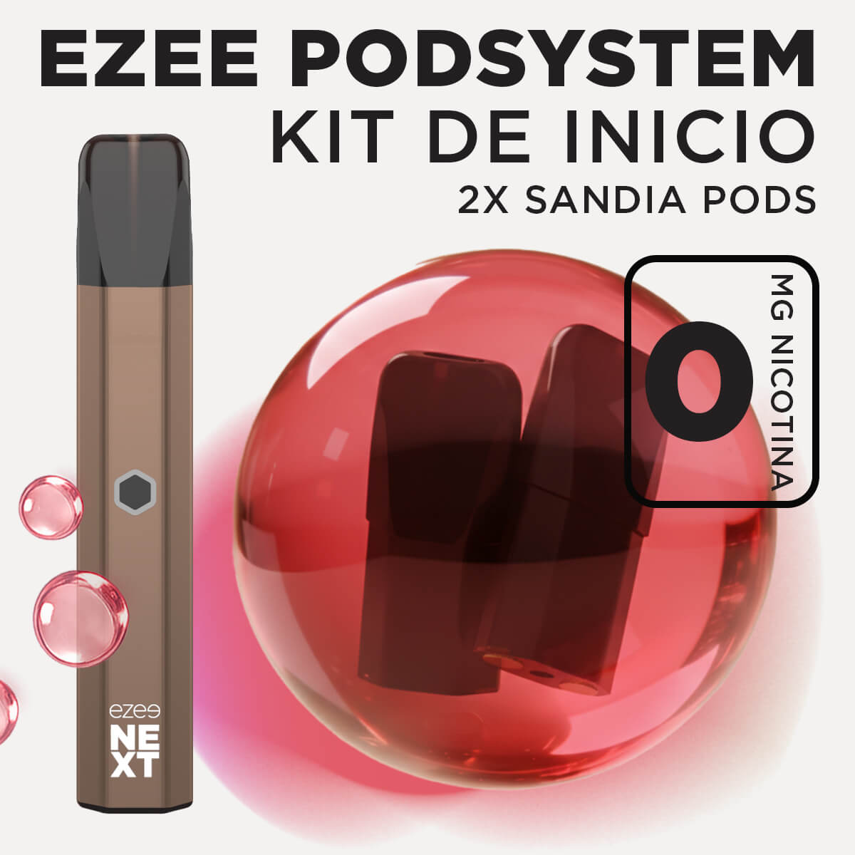 Ezee Next Pod Kit de inicio Marrón - Sandía Ice Sin Nicotina