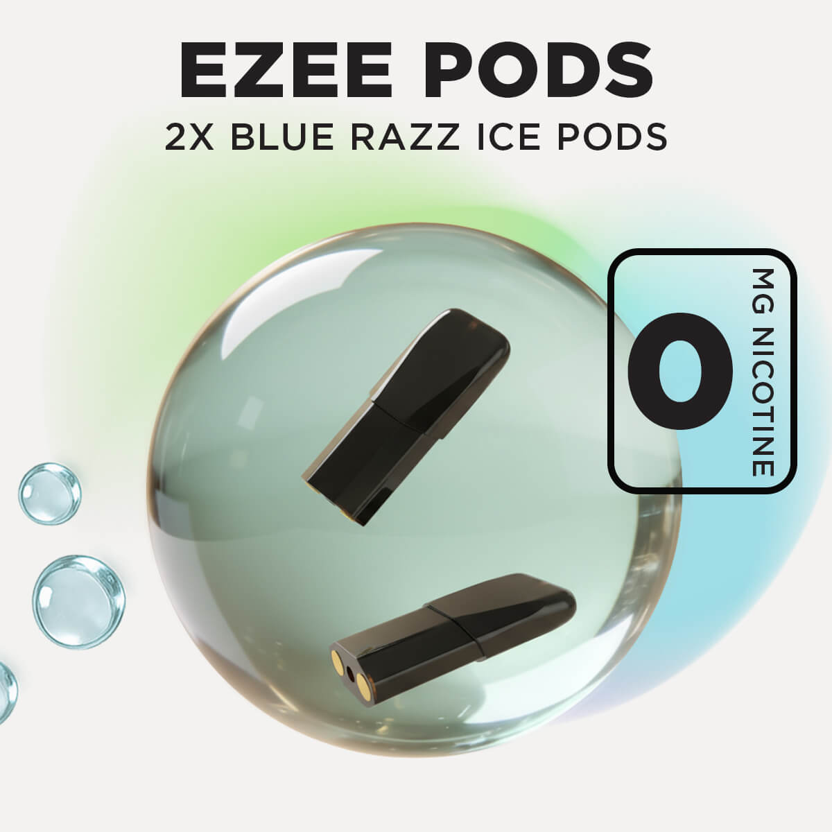 Ezee Next Pods Desechables Sabor Blue Razz Ice Sin Nicotina (Pack de 2)