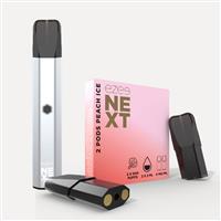 Ezee Next Pod Kit de inicio Plata - Melocotón Ice Sin Nicotina