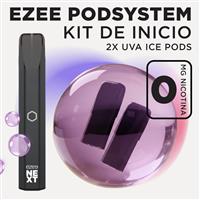 Ezee Next Pod Kit de inicio Negro - Uva Ice Sin Nicotina