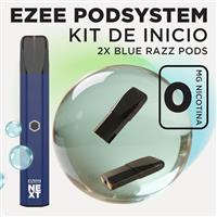 Ezee Next Pod Kit de inicio Azul - Blue Razz Ice Sin Nicotina