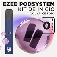 Ezee Next Pod Kit de inicio Azul - Uva Ice Sin Nicotina