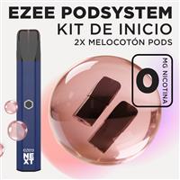Ezee Next Pod Kit de inicio Azul - Melocotón Ice Sin Nicotina