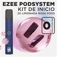 Ezee Next Pod Kit de inicio Azul - Limonada rosa Sin Nicotina