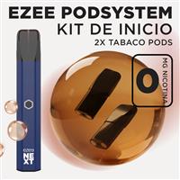 Ezee Next Pod Kit de inicio Azul - Tabaco Sin Nicotina