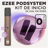 Ezee Next Pod Kit de inicio Marrón - Uva Ice Sin Nicotina