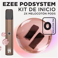 Ezee Next Pod Kit de inicio Marrón - Melocotón Ice Sin Nicotina