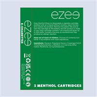 Ezee Cartuchos Mentol Sin Nicotina (x3)
