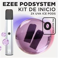 Ezee Next Pod Kit de inicio Plata - Uva Ice Sin Nicotina