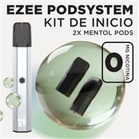 Ezee Next Pod Kit de inicio Plata - Mentol Sin Nicotina