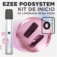 Ezee Next Pod Kit de inicio Plata - Limonada rosa Sin Nicotina