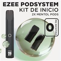 Ezee Next Pod Kit de inicio Negro - Mentol Sin Nicotina
