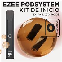 Ezee Next Pod Kit de inicio Negro - Tabaco Sin Nicotina
