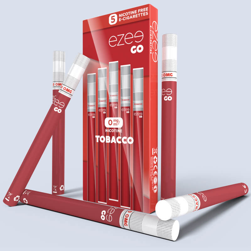 Ezee Go Vaper Desechable con forma de cigarrillo Tabaco Sin Nicotina