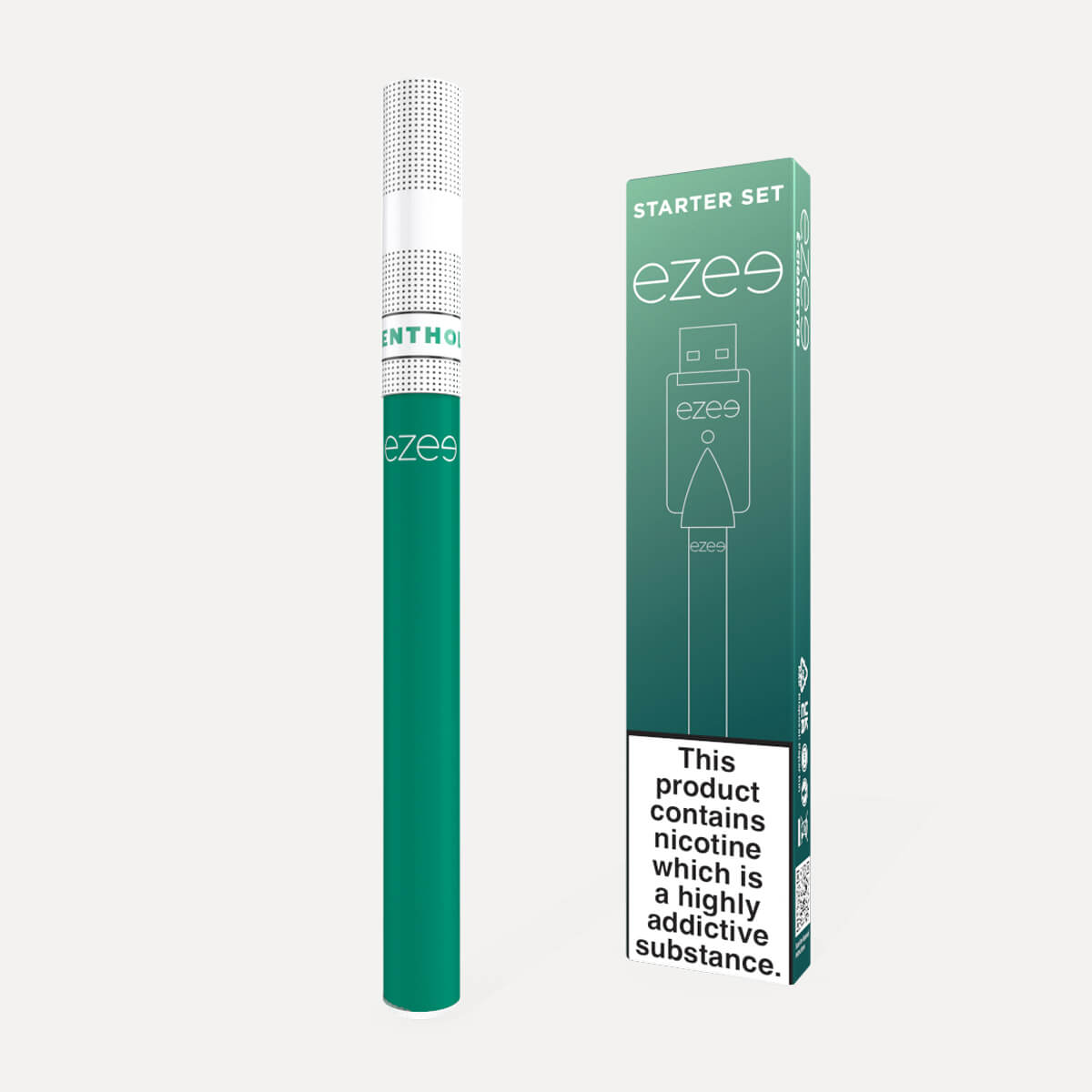 Batería Cigalike y USB color verde