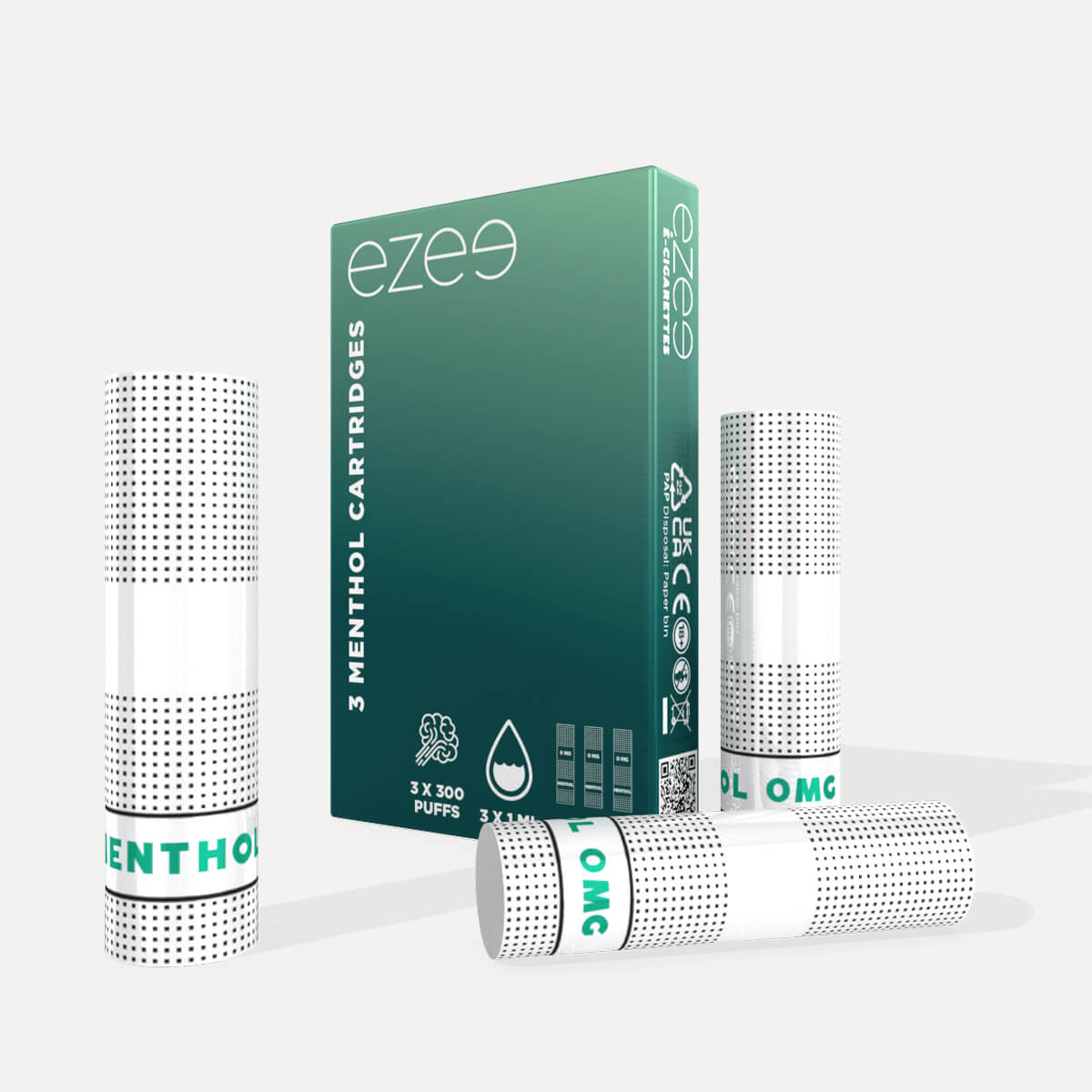 Cartuchos Ezee Mentol Sin Nicotina