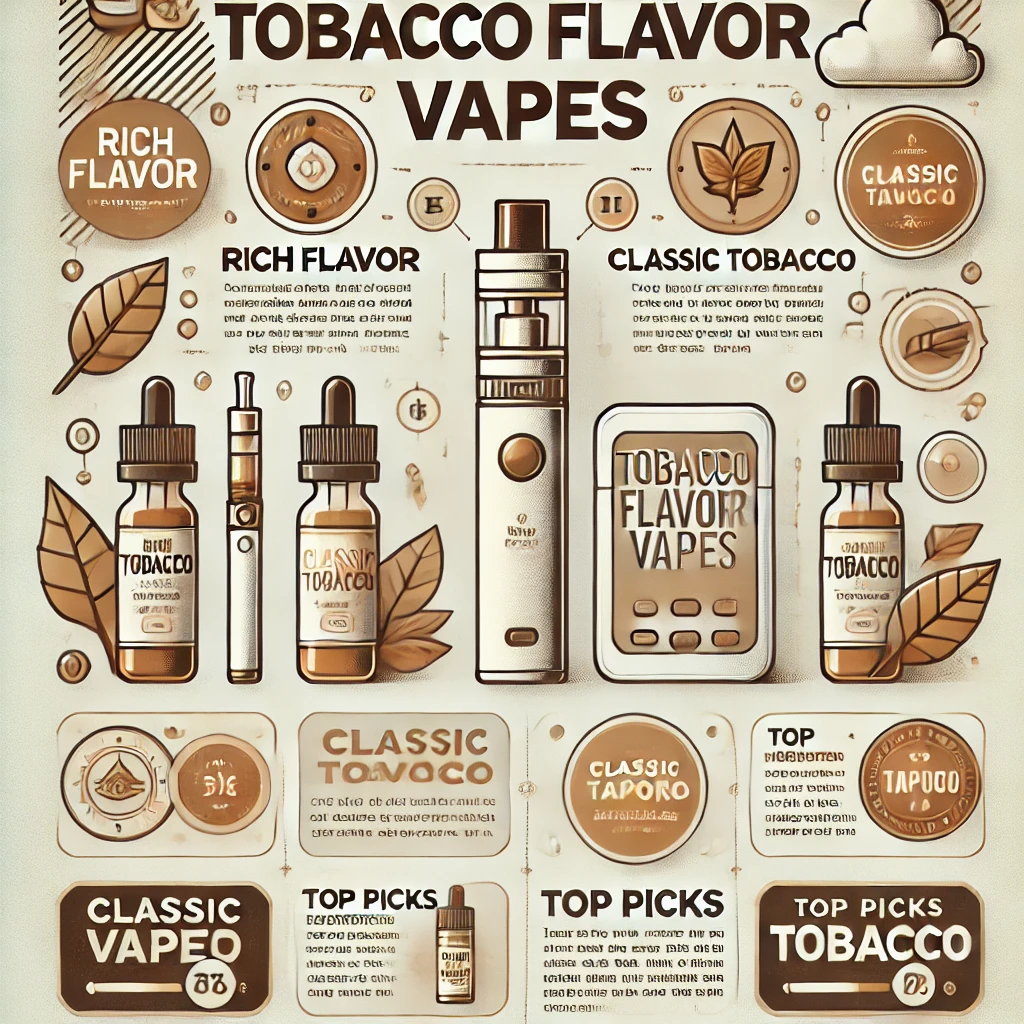 El atractivo clásico de los vapes con sabor a tabaco